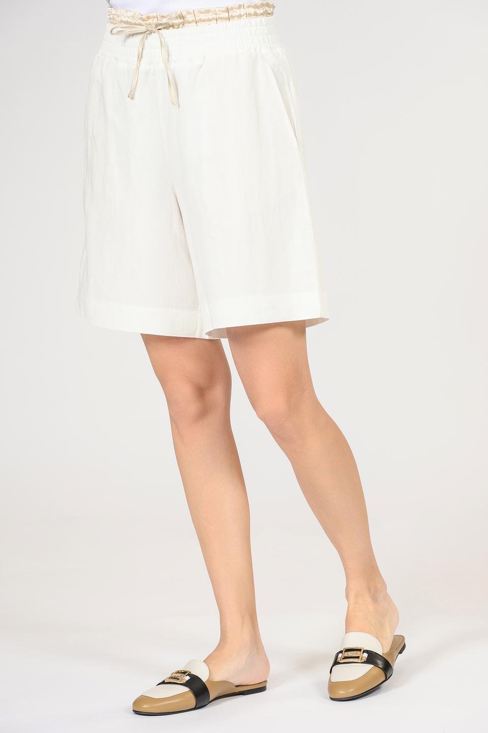 Шорты Rich and Royal белые с завязками