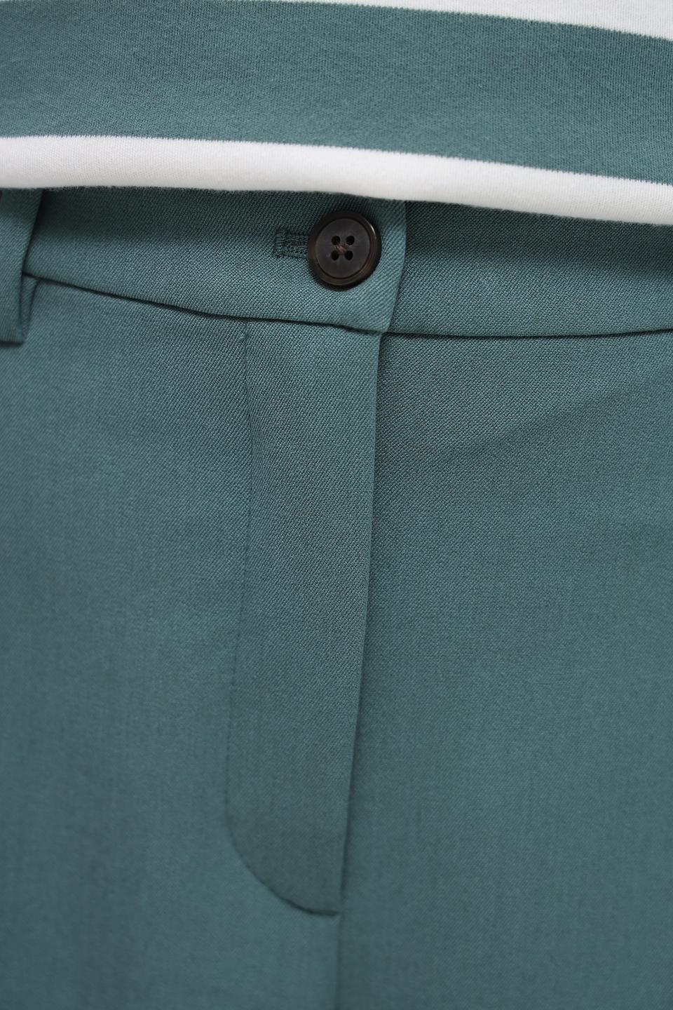 Брюки классические Tom Tailor зелёные