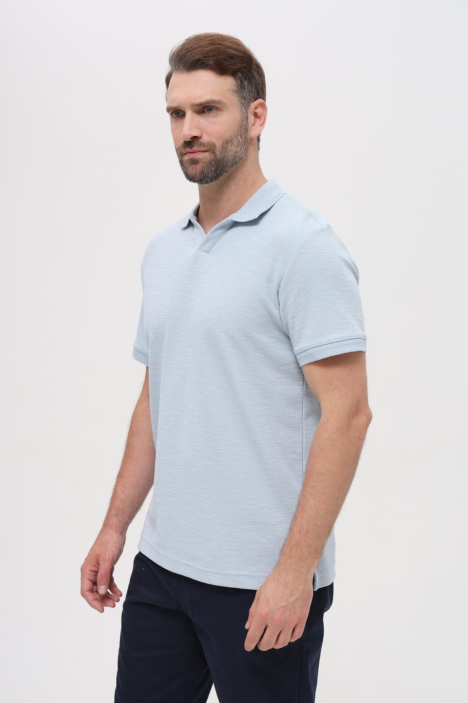 Поло Tom Tailor голубое