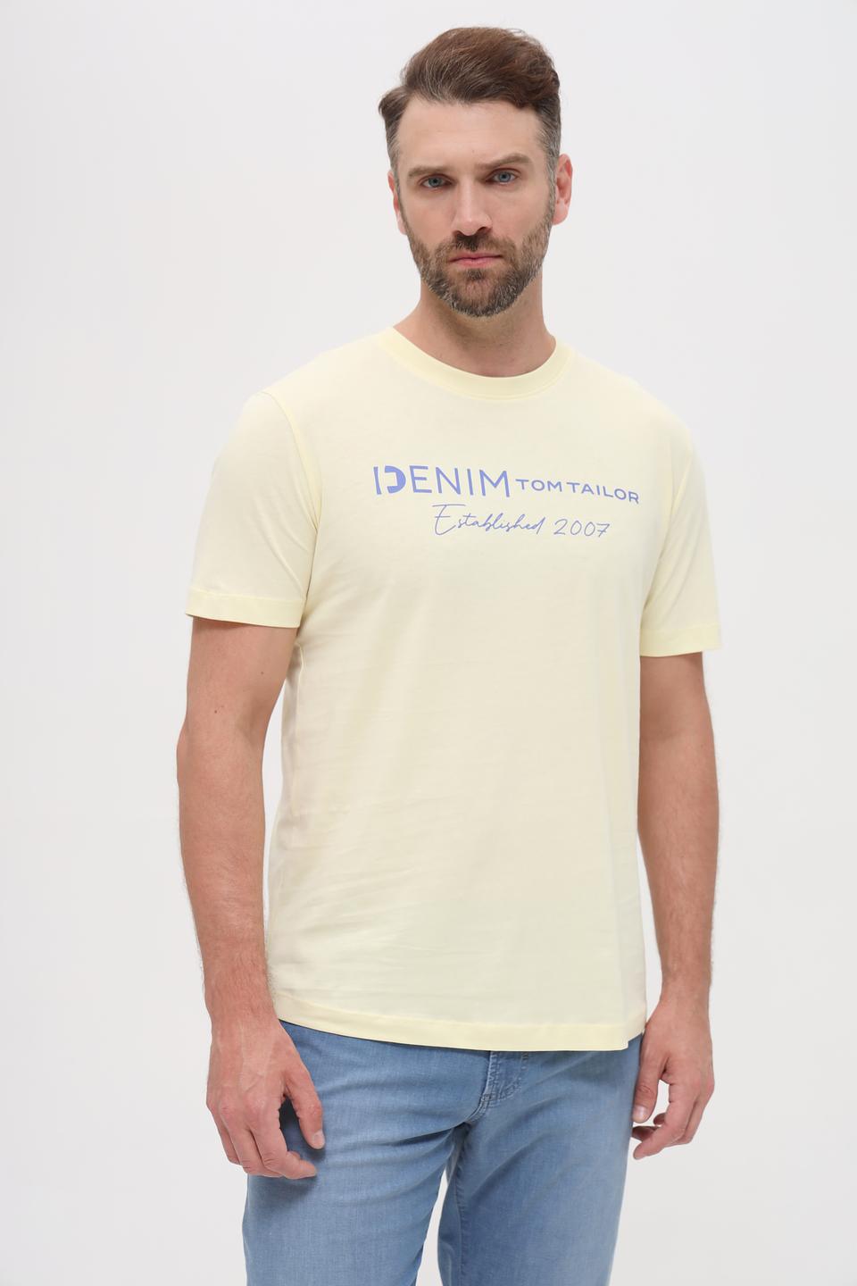 Футболка Tom Tailor denim светло-жёлтая