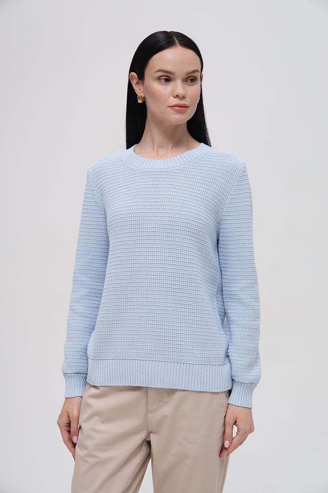 Пуловер Maerz голубой с рельефом