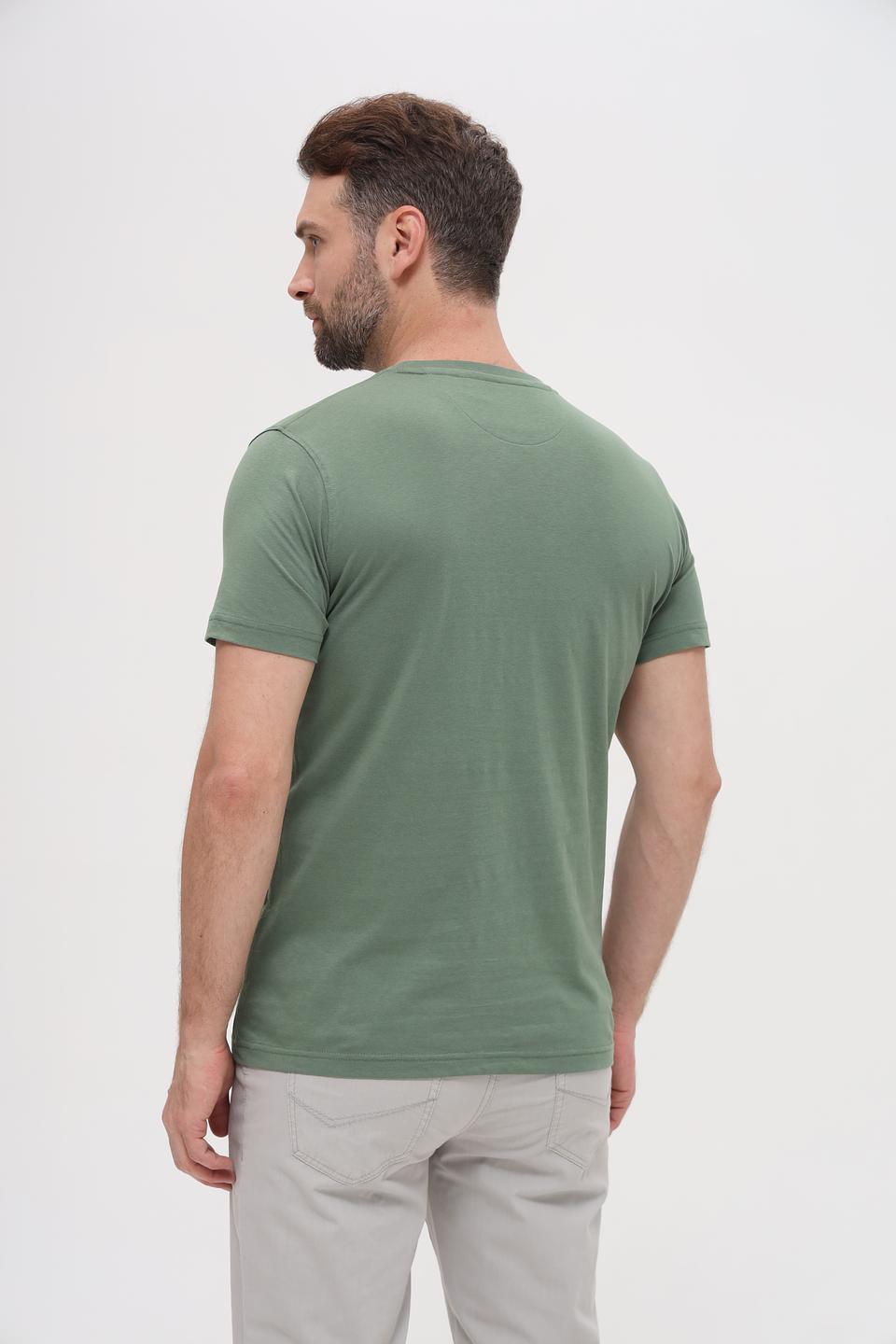 Футболка Sea Barrier хаки с принтом