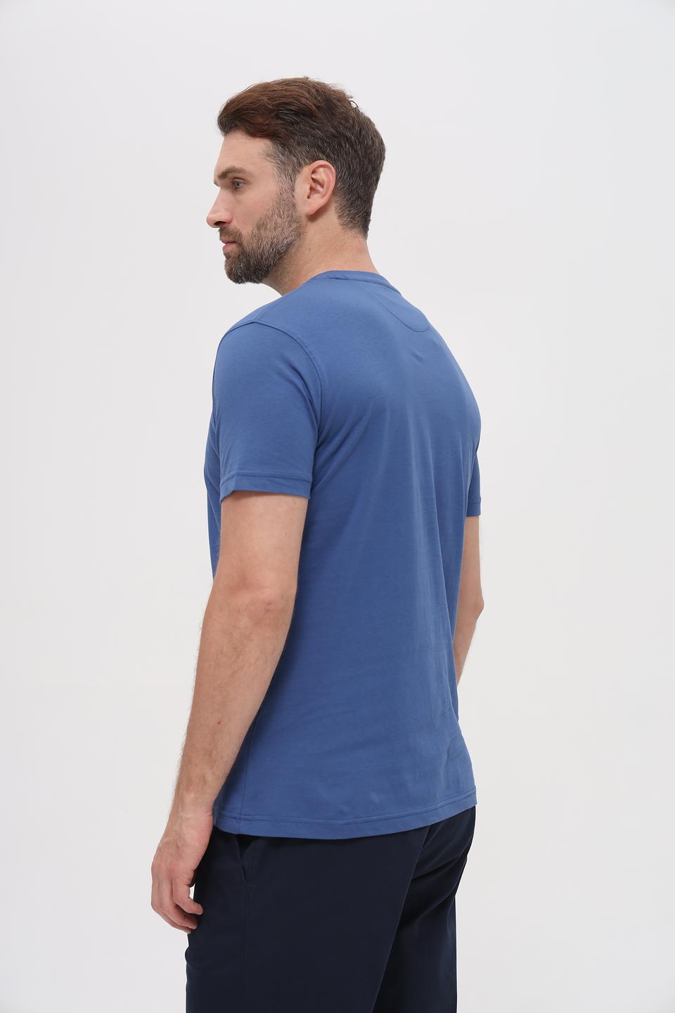 Футболка Sea Barrier с принтом синяя