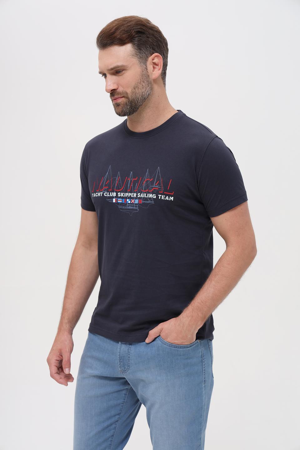 Футболка Sea Barrier Nautical темно-синяя