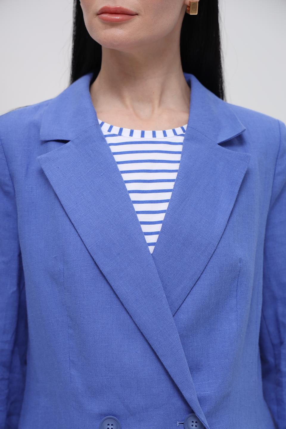 Жакет Electra style голубой приталенный