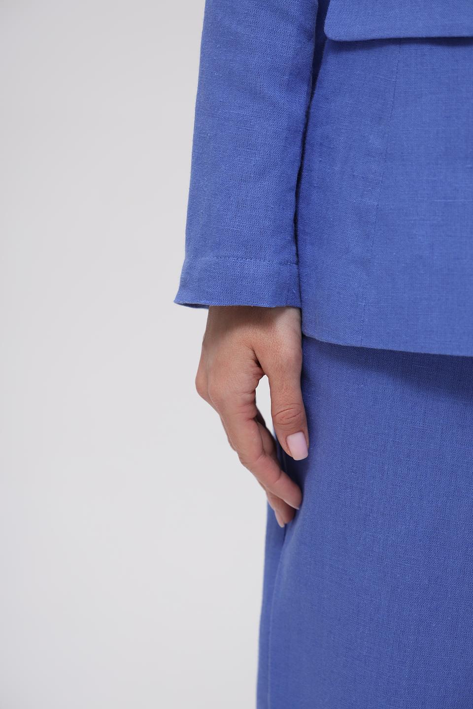 Жакет Electra style голубой приталенный