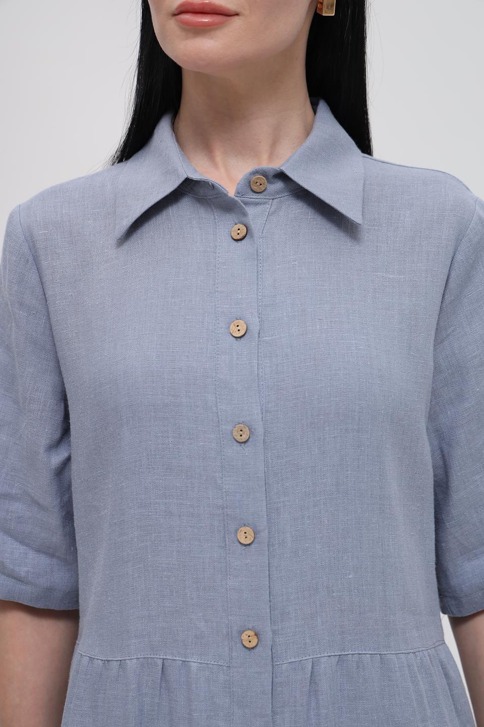 Платье Electra style льняное голубое