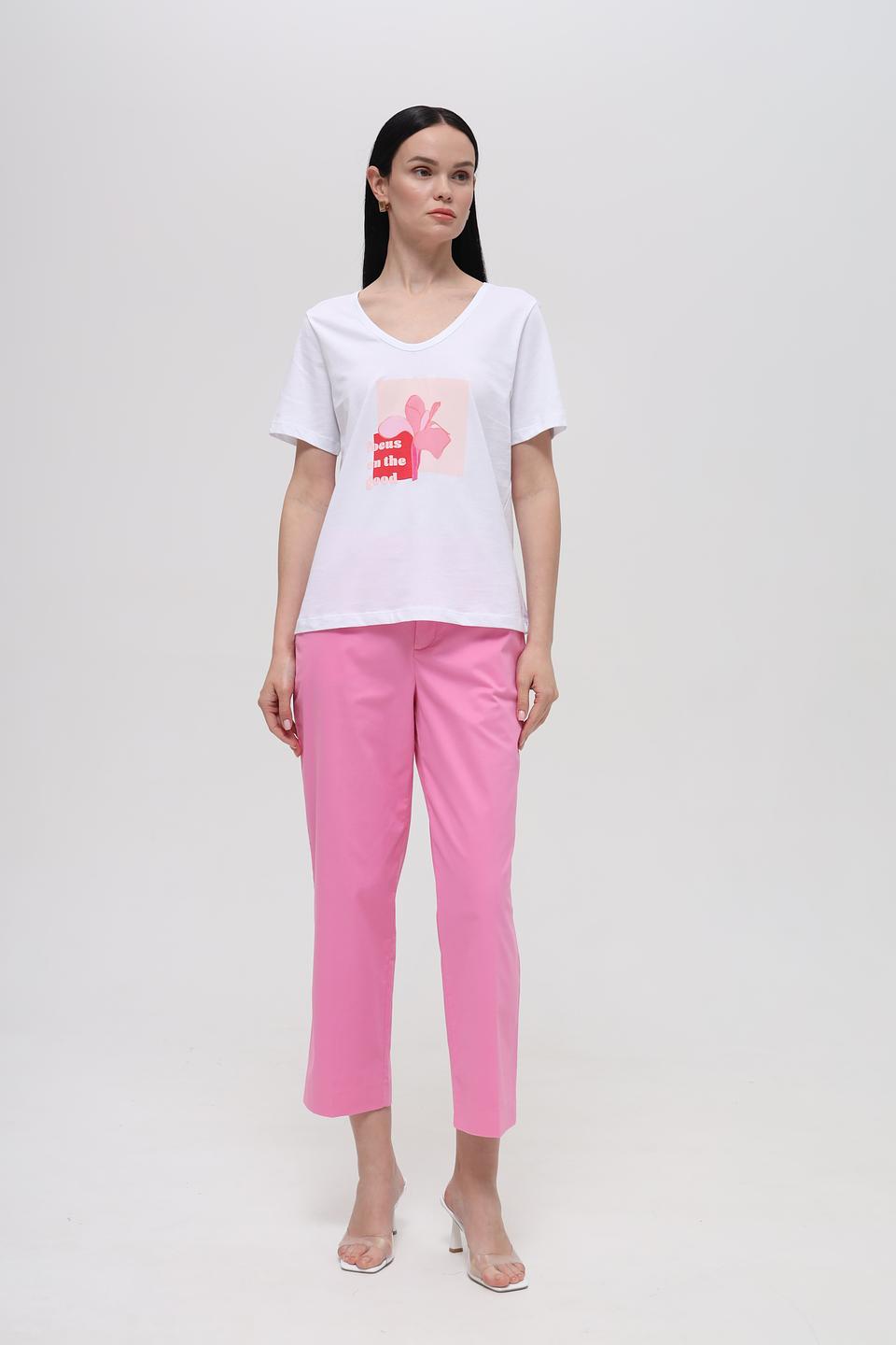 Футболка Bugatti с принтом белый