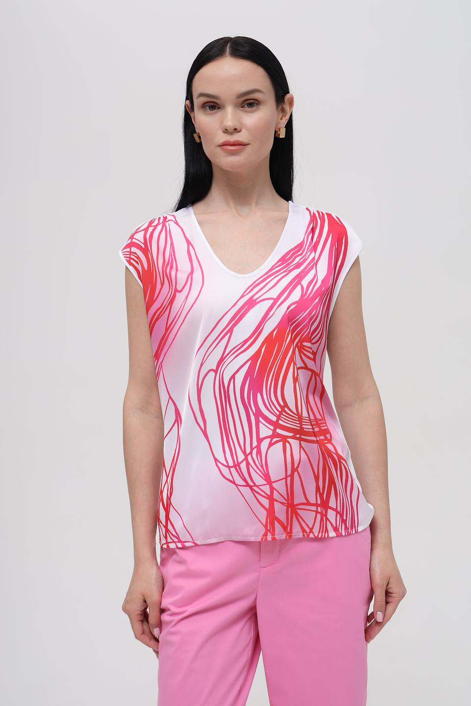 Топ Taifun с абстрактным принтом