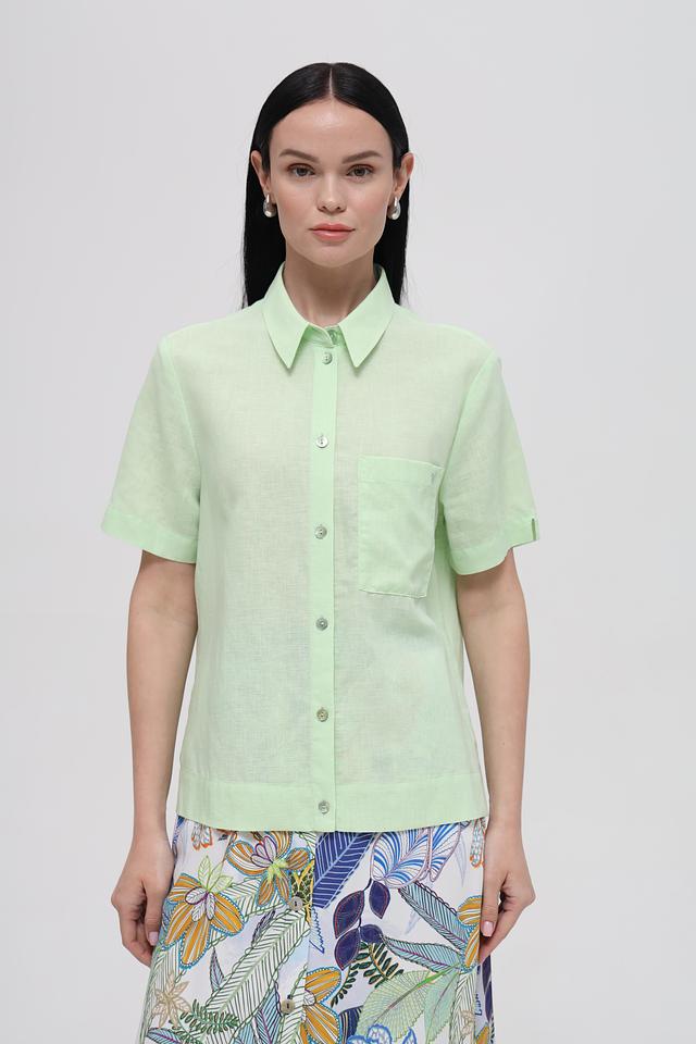 Рубашка Bianca с коротким рукавом лайм