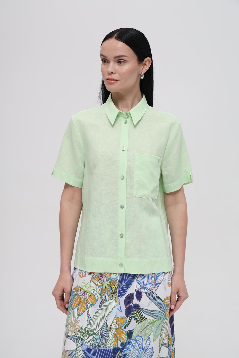 Рубашка Bianca с коротким рукавом лайм