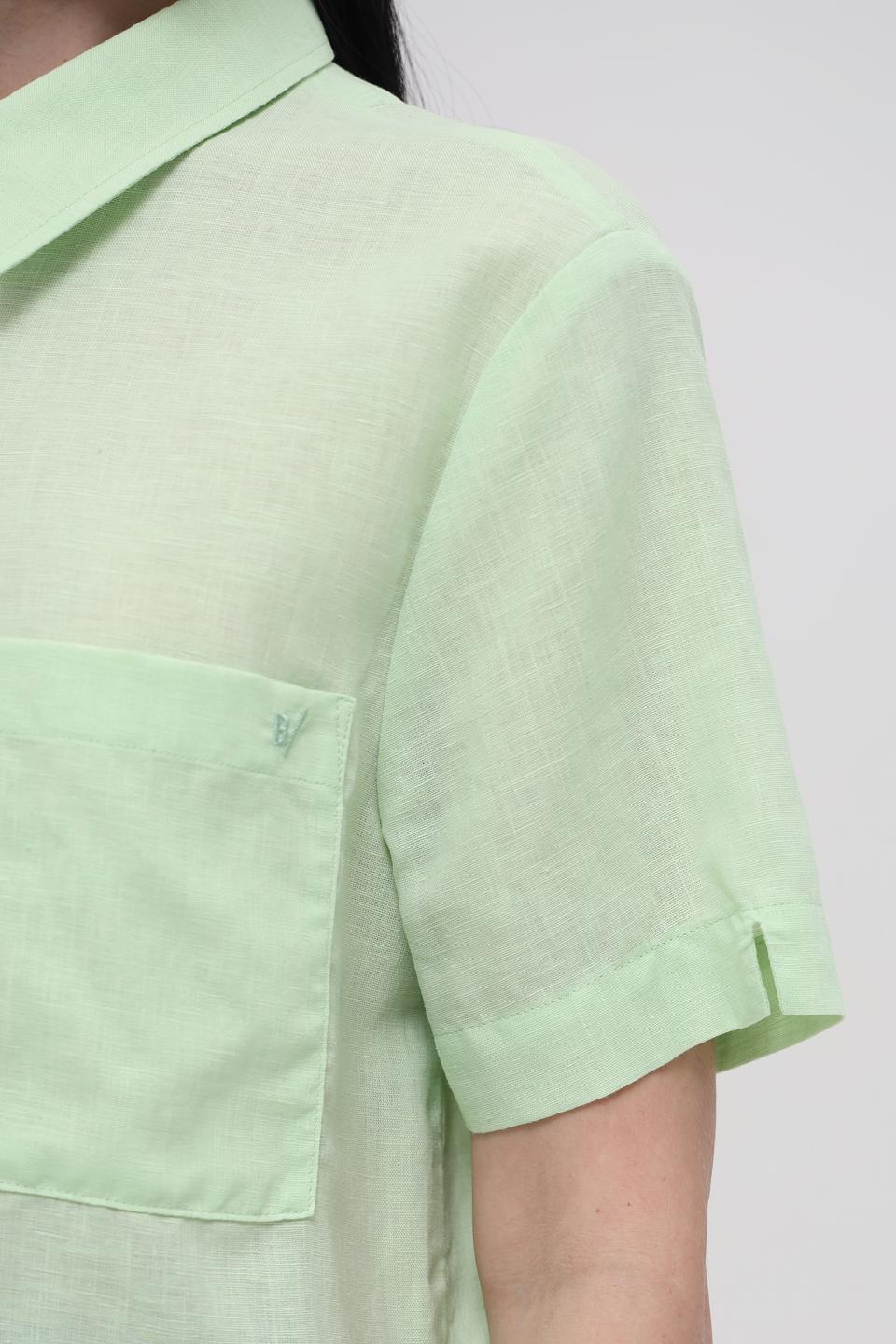 Рубашка Bianca с коротким рукавом лайм