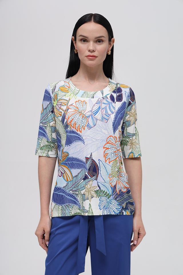 Футболка Bianca с тропическим принтом