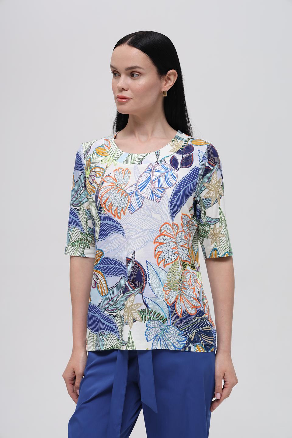 Футболка Bianca с тропическим принтом