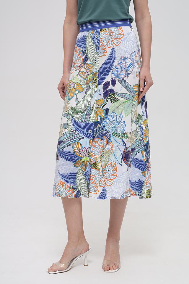Юбка Bianca с тропическим принтом