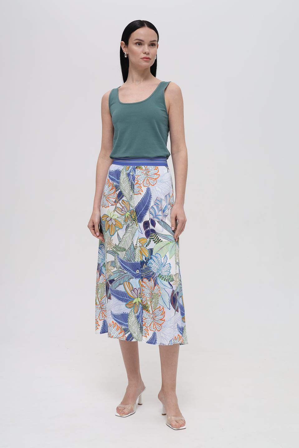 Юбка Bianca с тропическим принтом