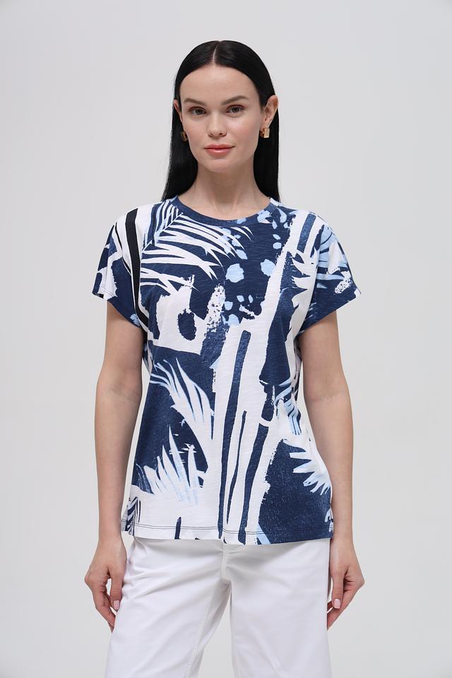 Футболка Lecomte с тропическим принтом