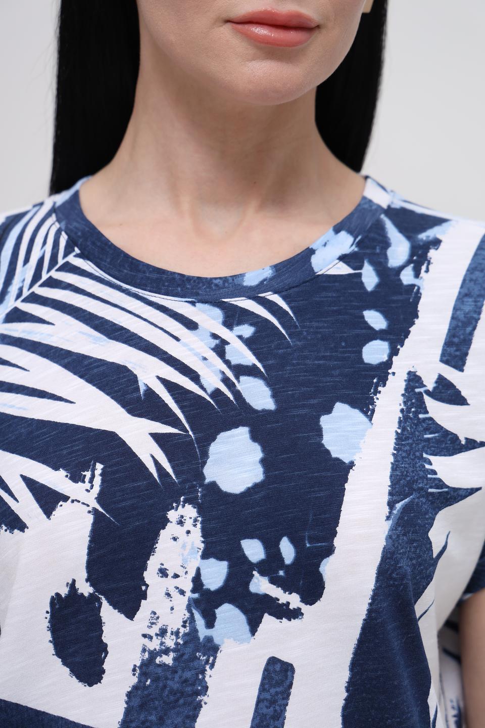 Футболка Lecomte с тропическим принтом