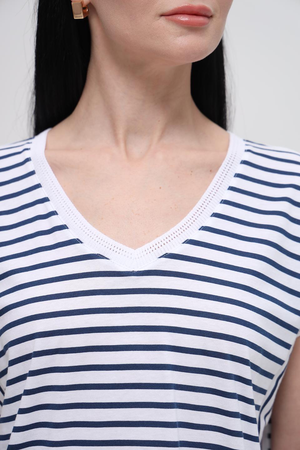 Футболка Lecomte в полоску