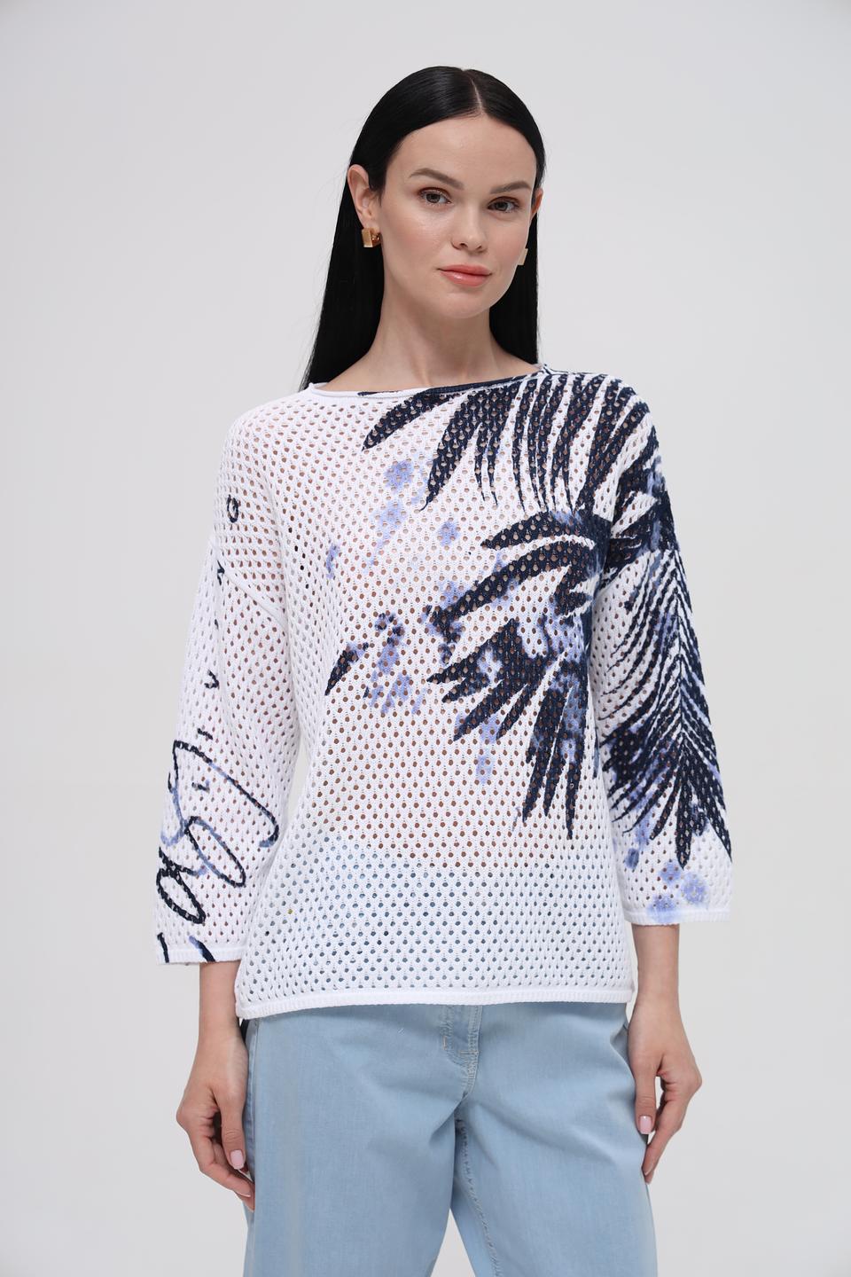 Пуловер Lecomte с принтом