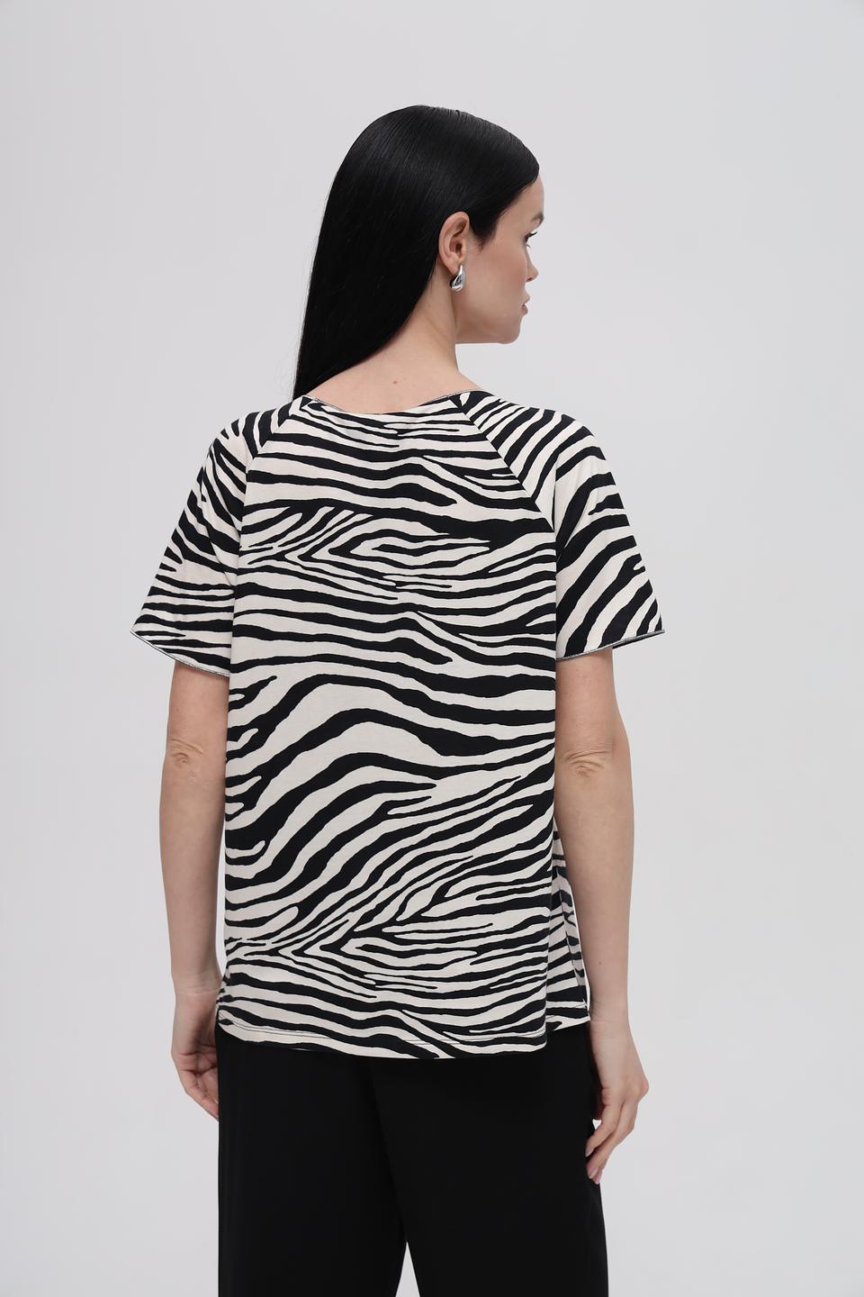 Футболка Monari принт зебра