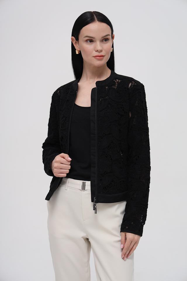 Жакет Monari чёрный с кружевом