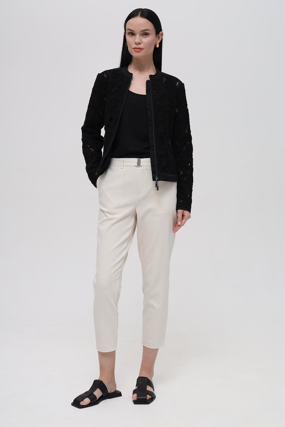 Жакет Monari чёрный с кружевом
