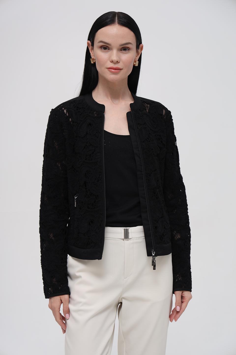 Жакет Monari чёрный с кружевом