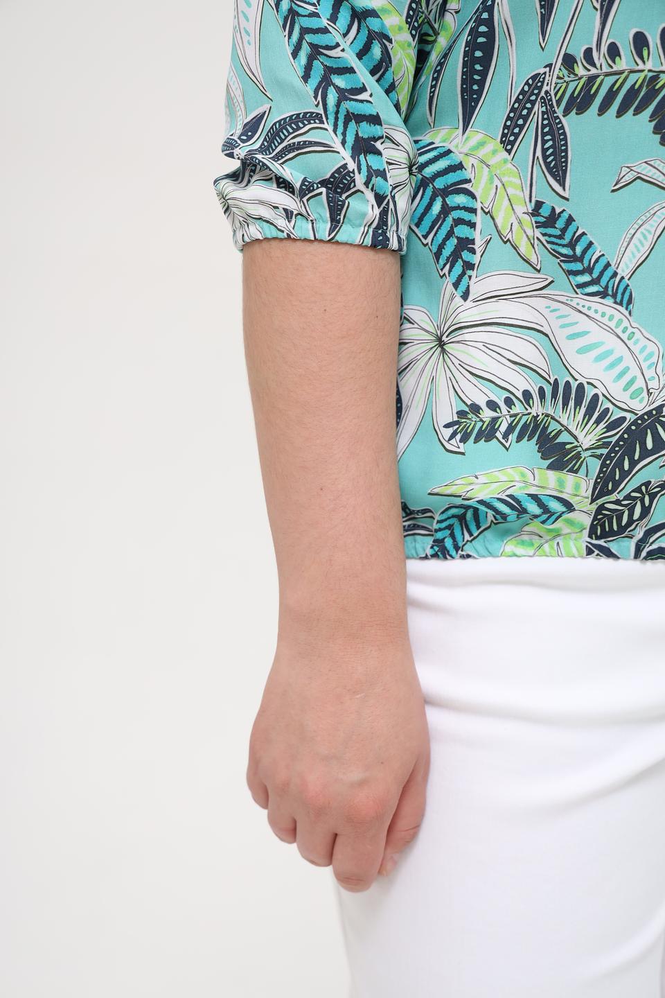Блуза Erfo с тропическим принтом