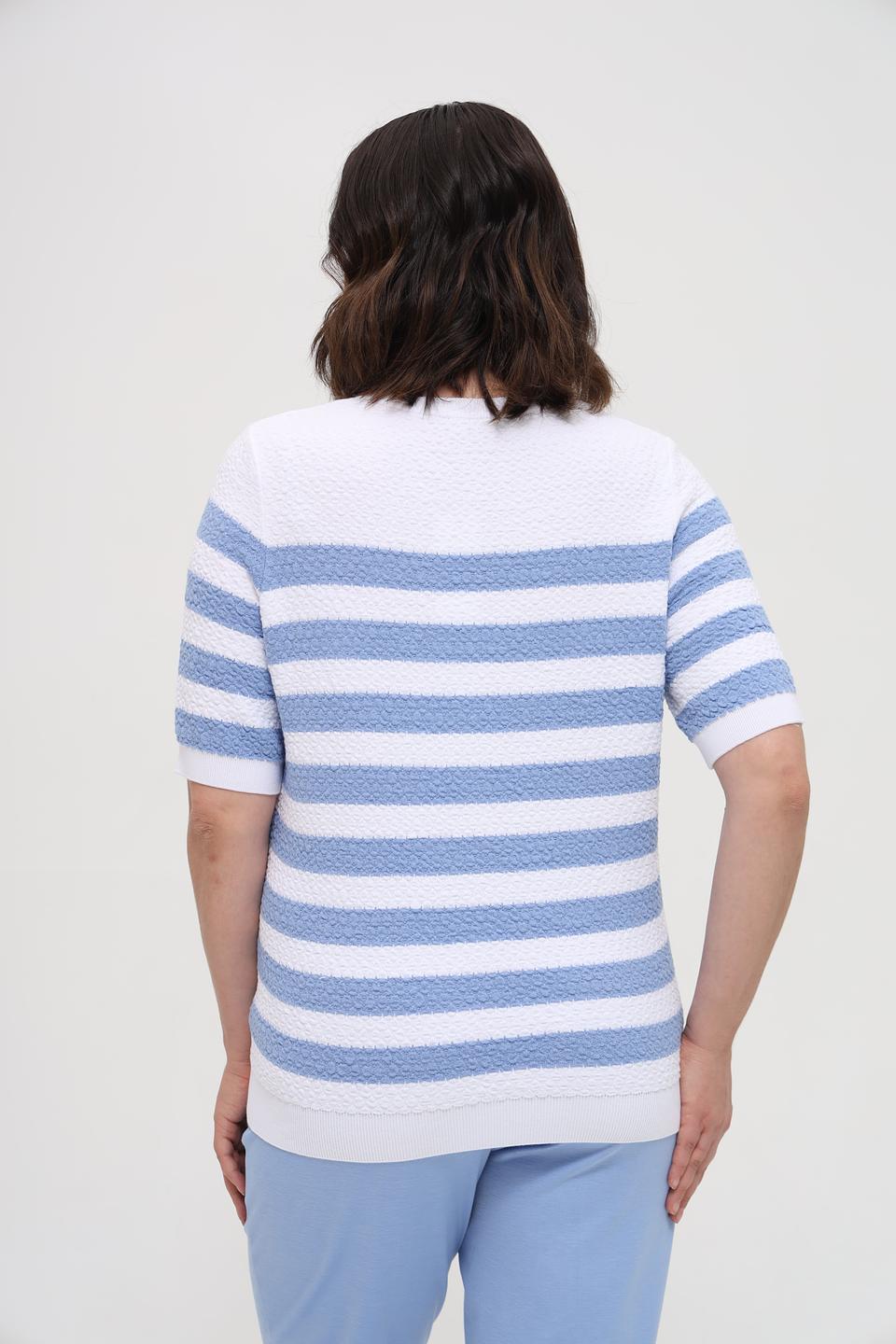 Пуловер Oui в полоску