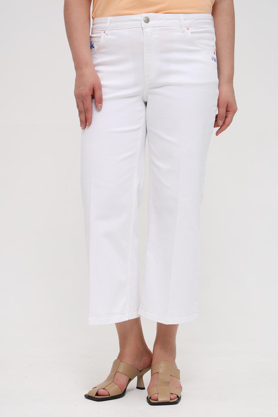Джинсы кюлоты Oui белые