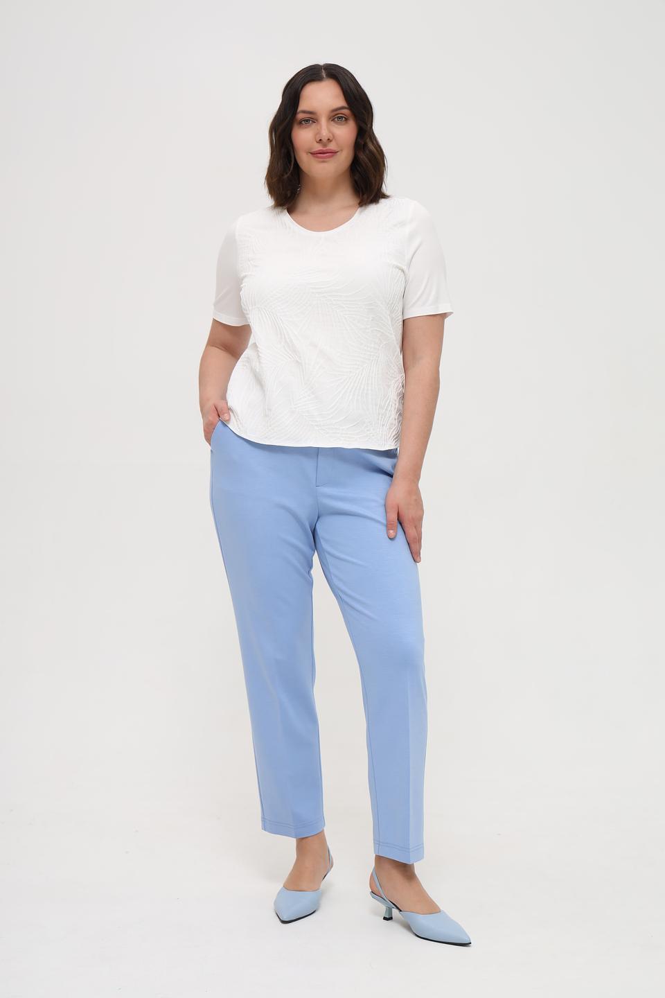 Брюки классические Oui голубые