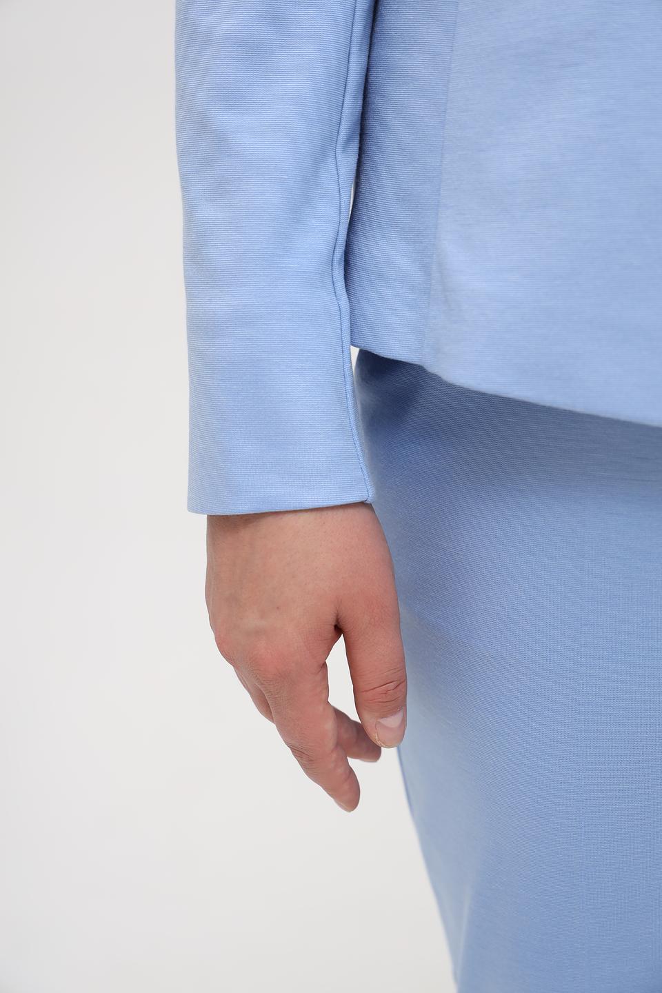 Жакет Oui приталенный голубой