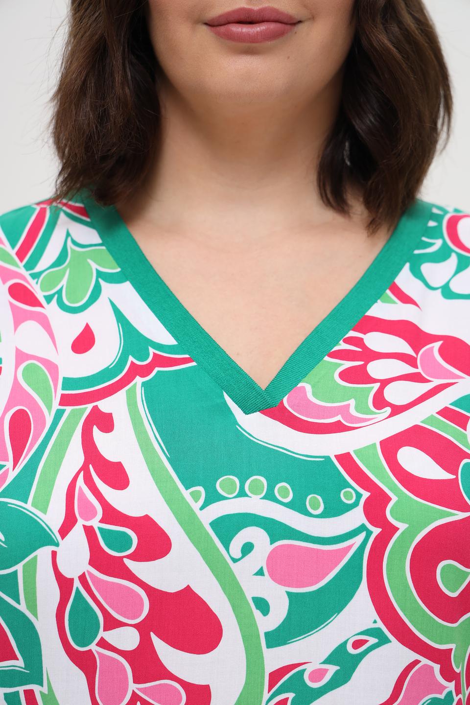 Блуза Via Appia с принтом и надписью