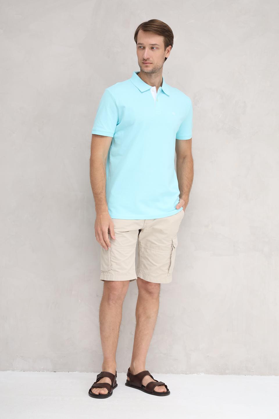 Поло Tom Tailor голубое