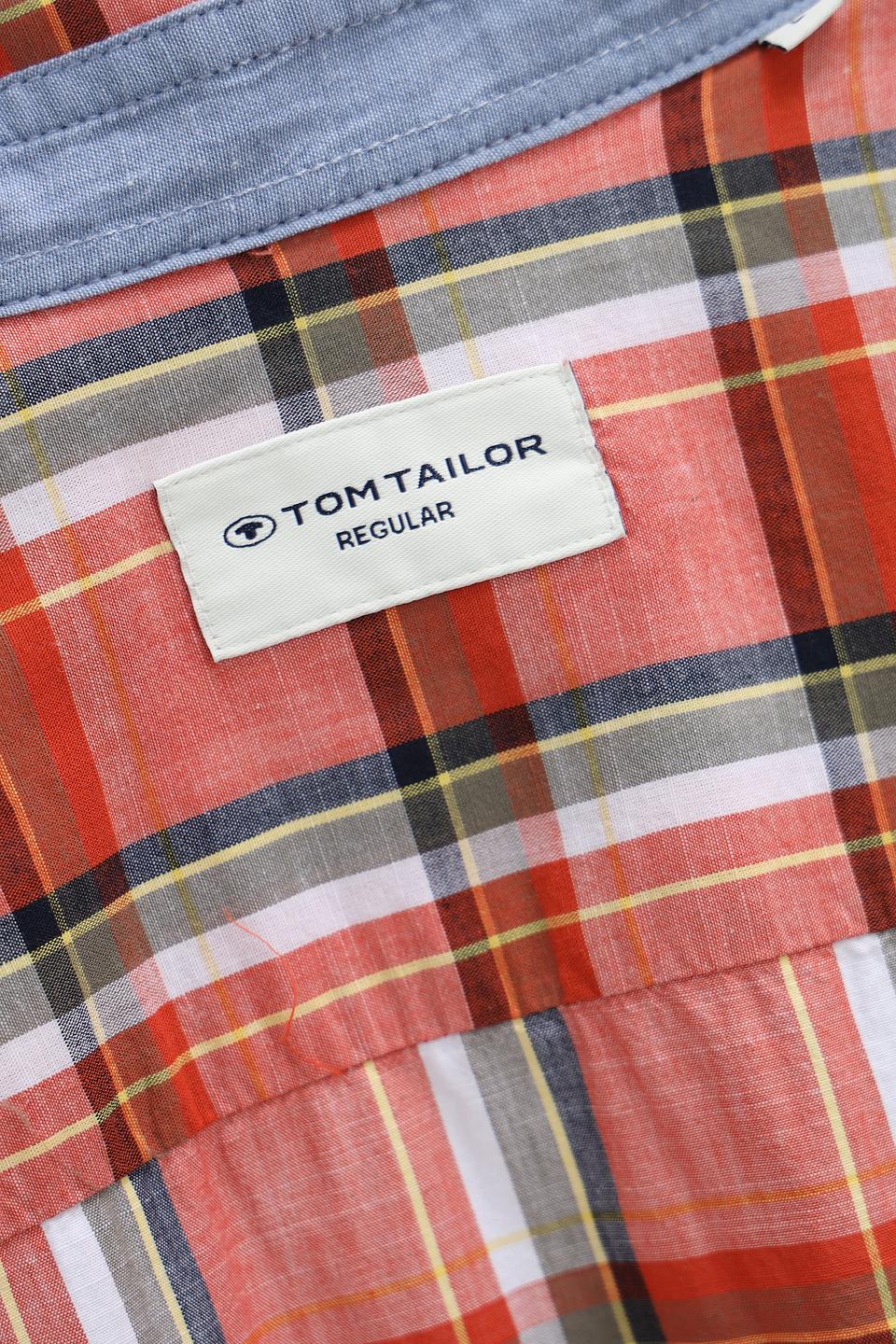 Рубашка кр Tom Tailor в клетку