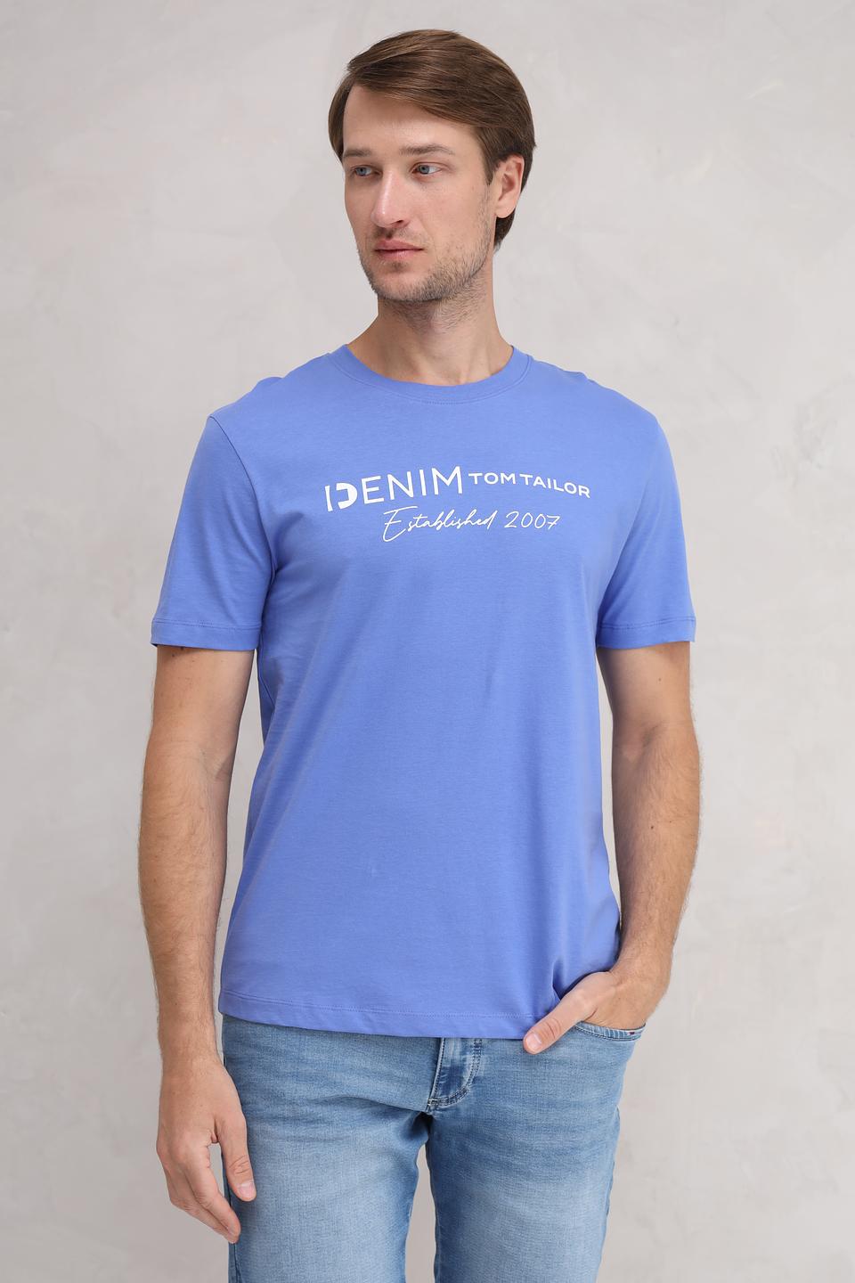 Футболка Tom Tailor denim голубая