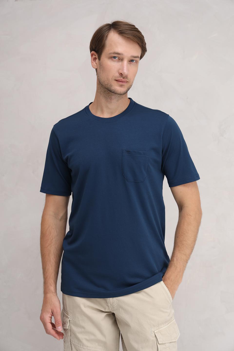 Футболка Casa Moda с карманом синяя