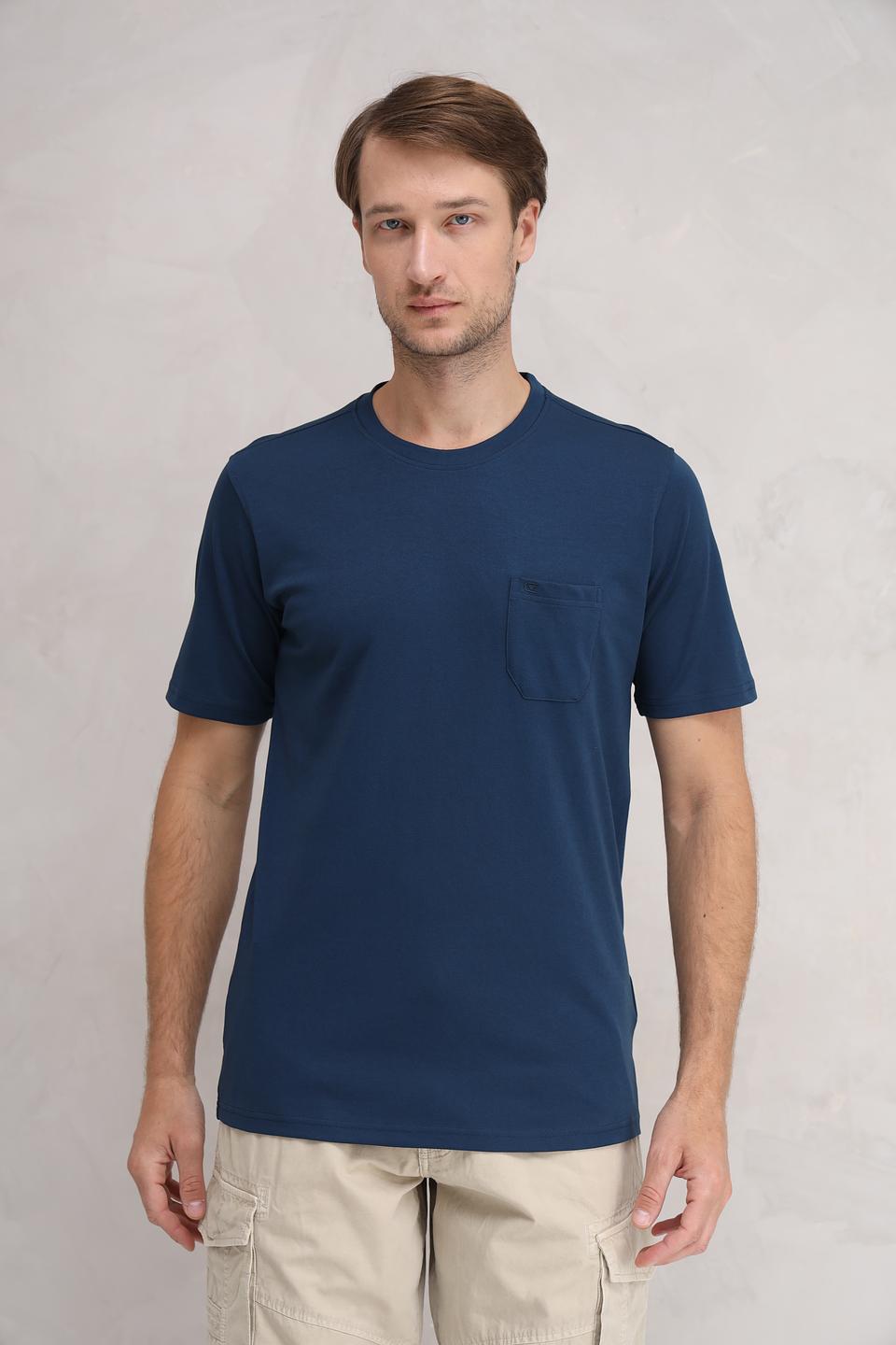 Футболка Casa Moda с карманом синяя