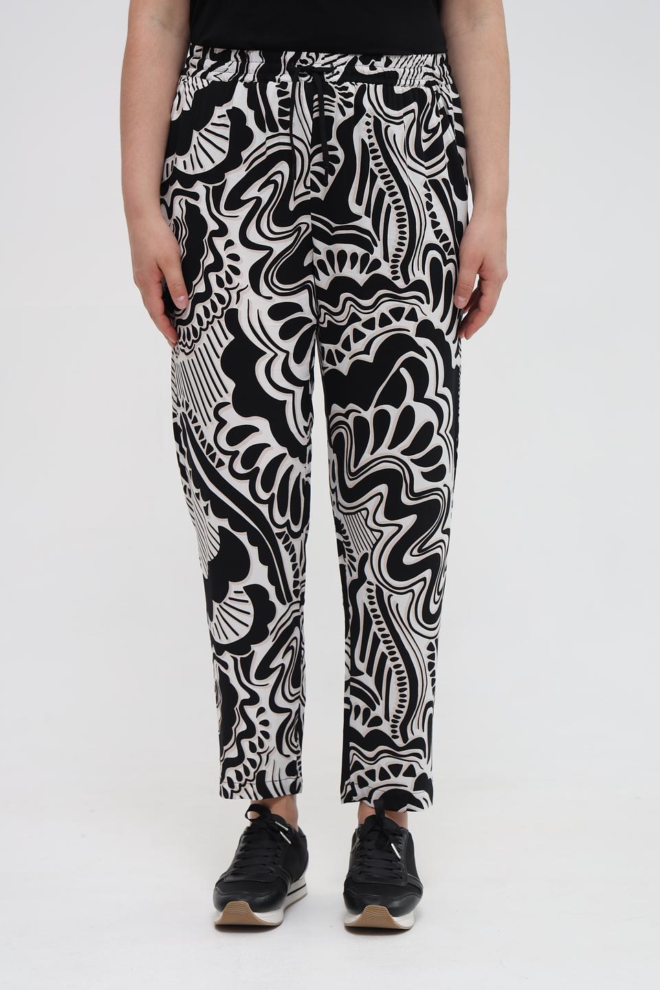 Брюки Via Appia DUE с принтом