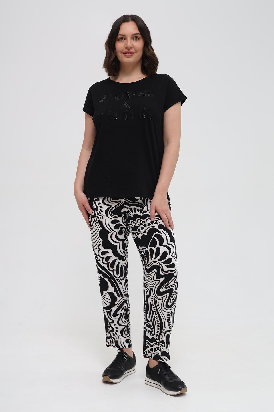 Брюки Via Appia DUE с принтом