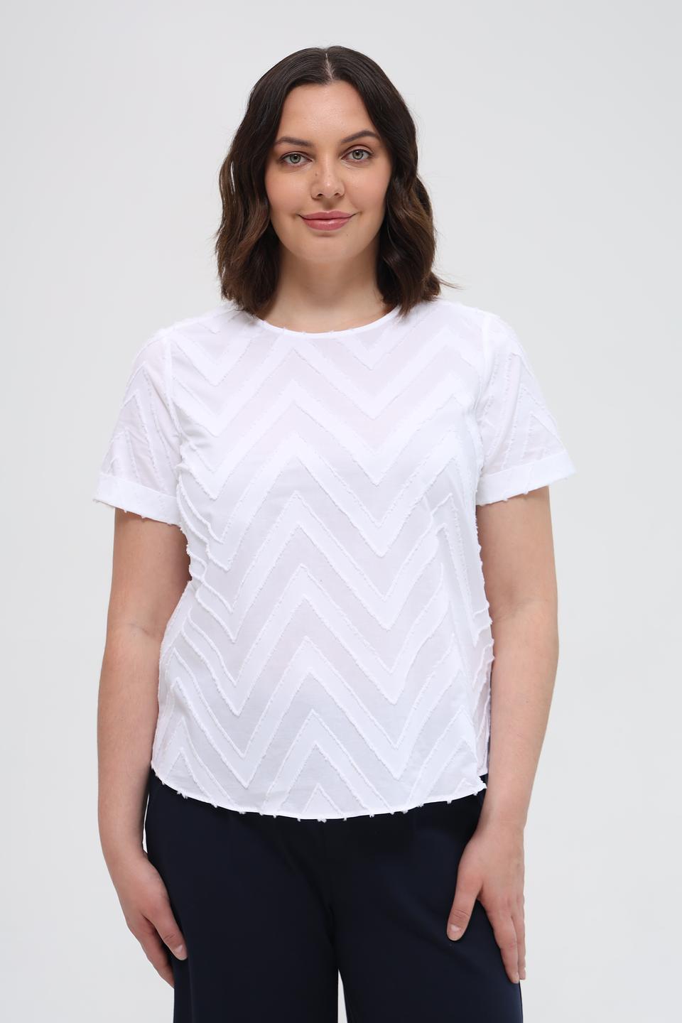 Блуза Gerry Weber EDITION белая с узором