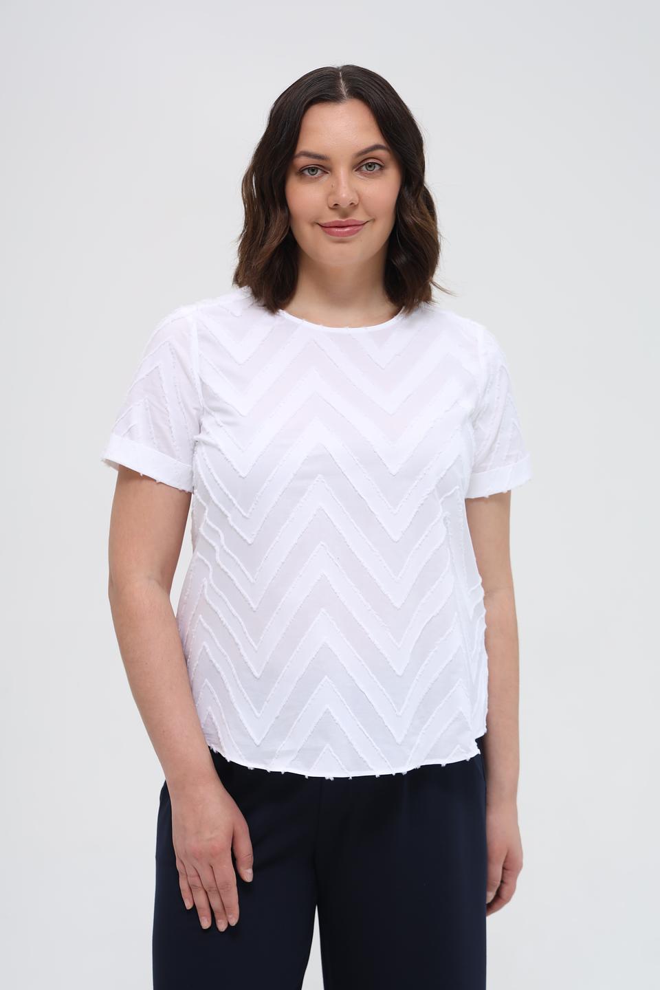 Блуза Gerry Weber EDITION белая с узором