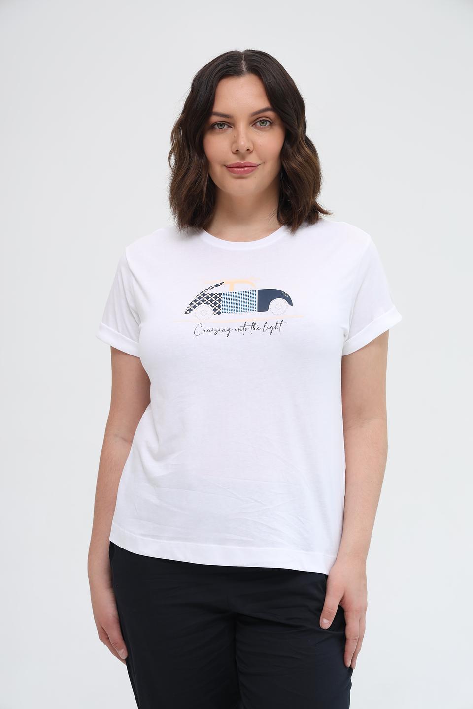 Футболка Gerry Weber EDITION белая с принтом