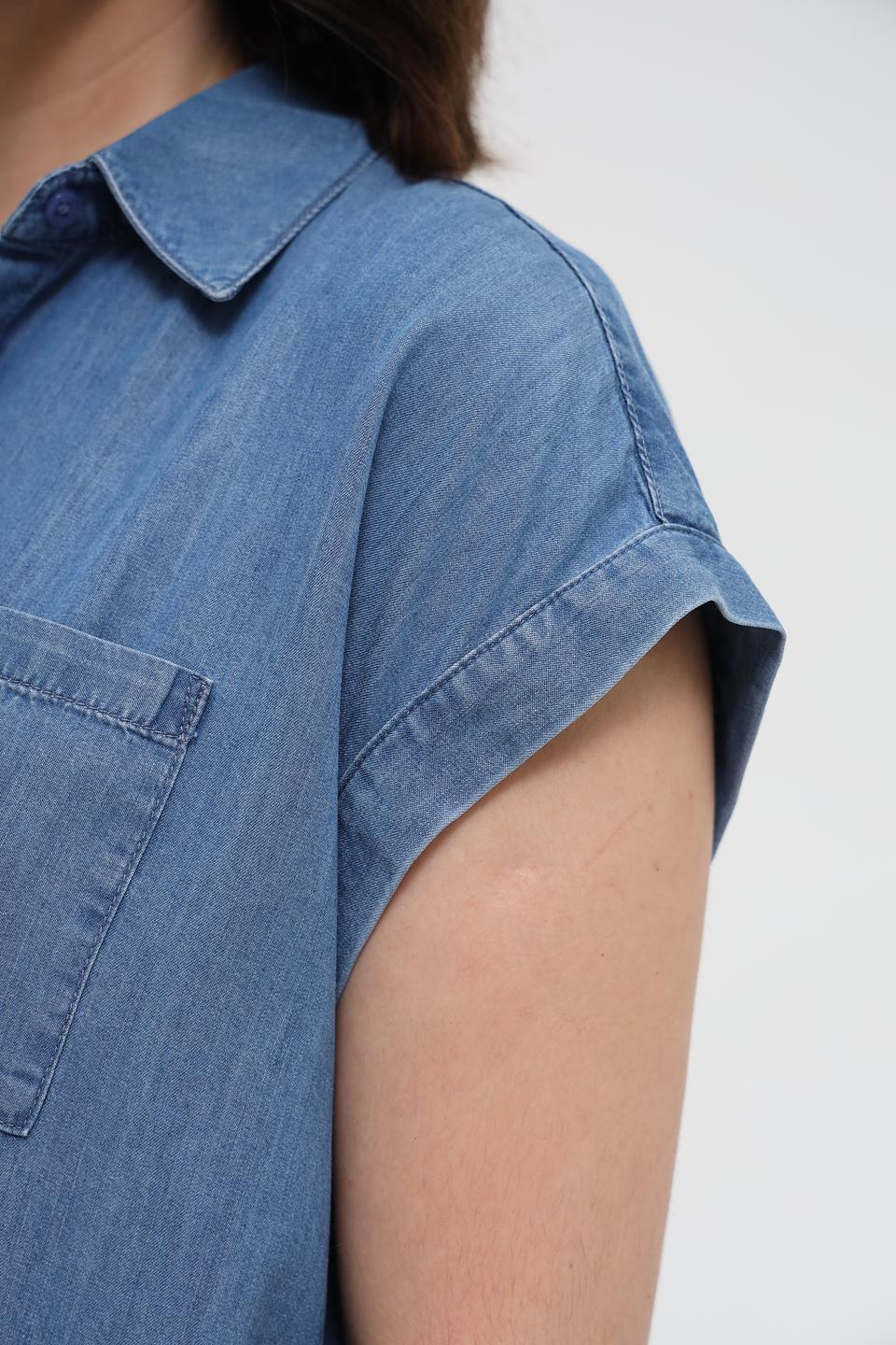 Рубашка Marc Aurel джинсовая с коротким рукавом