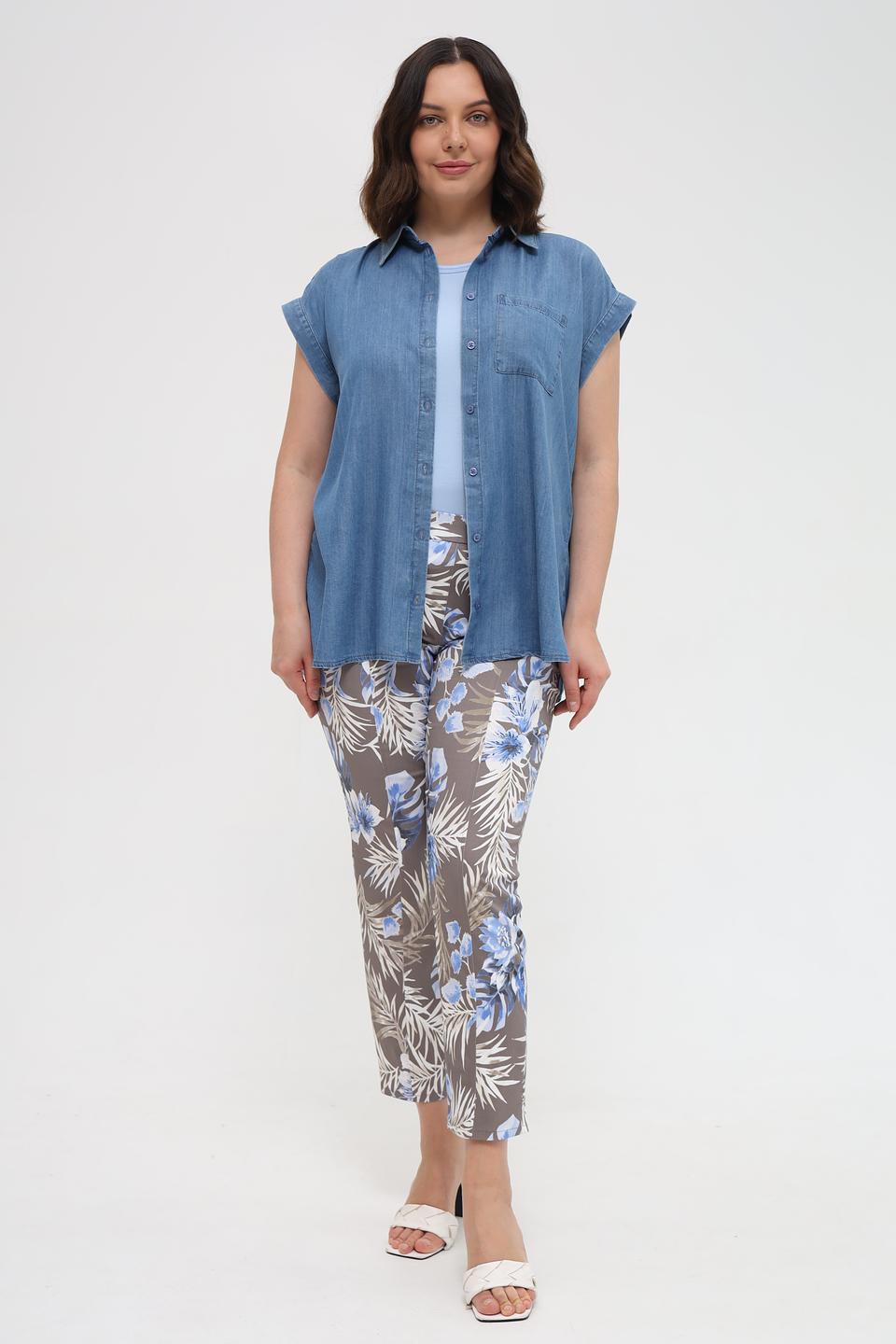 Брюки Frank Walder с цветочным принтом