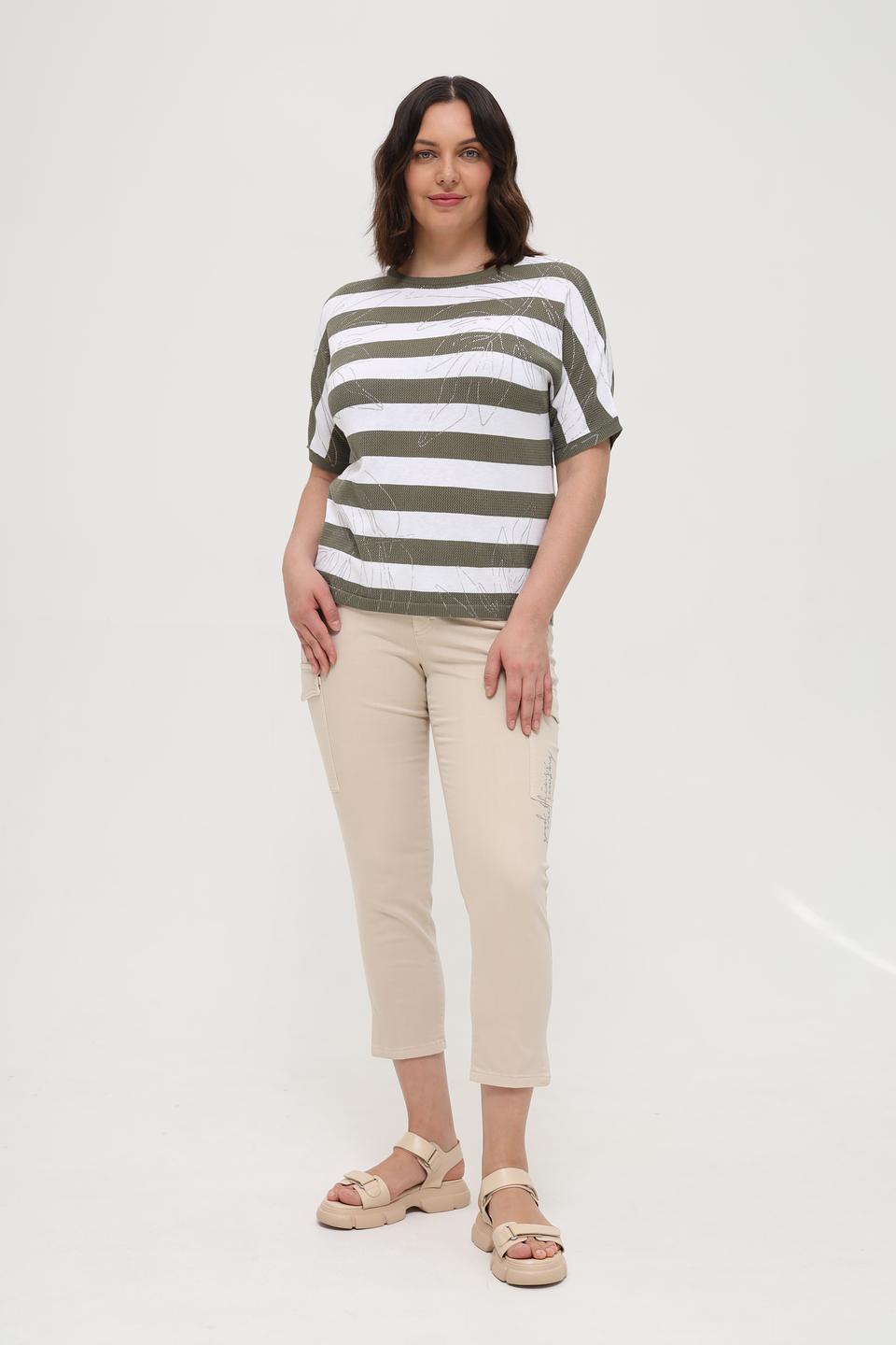 Пуловер Rabe collection в полоску