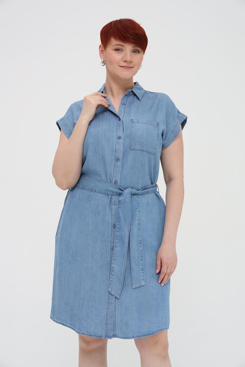 Платье Marc Aurel джинсовое с поясом