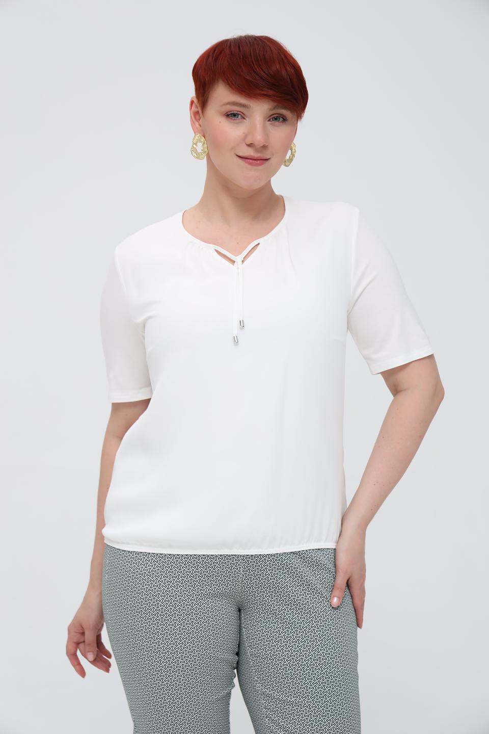 Блуза Frank Walder с завязками белая