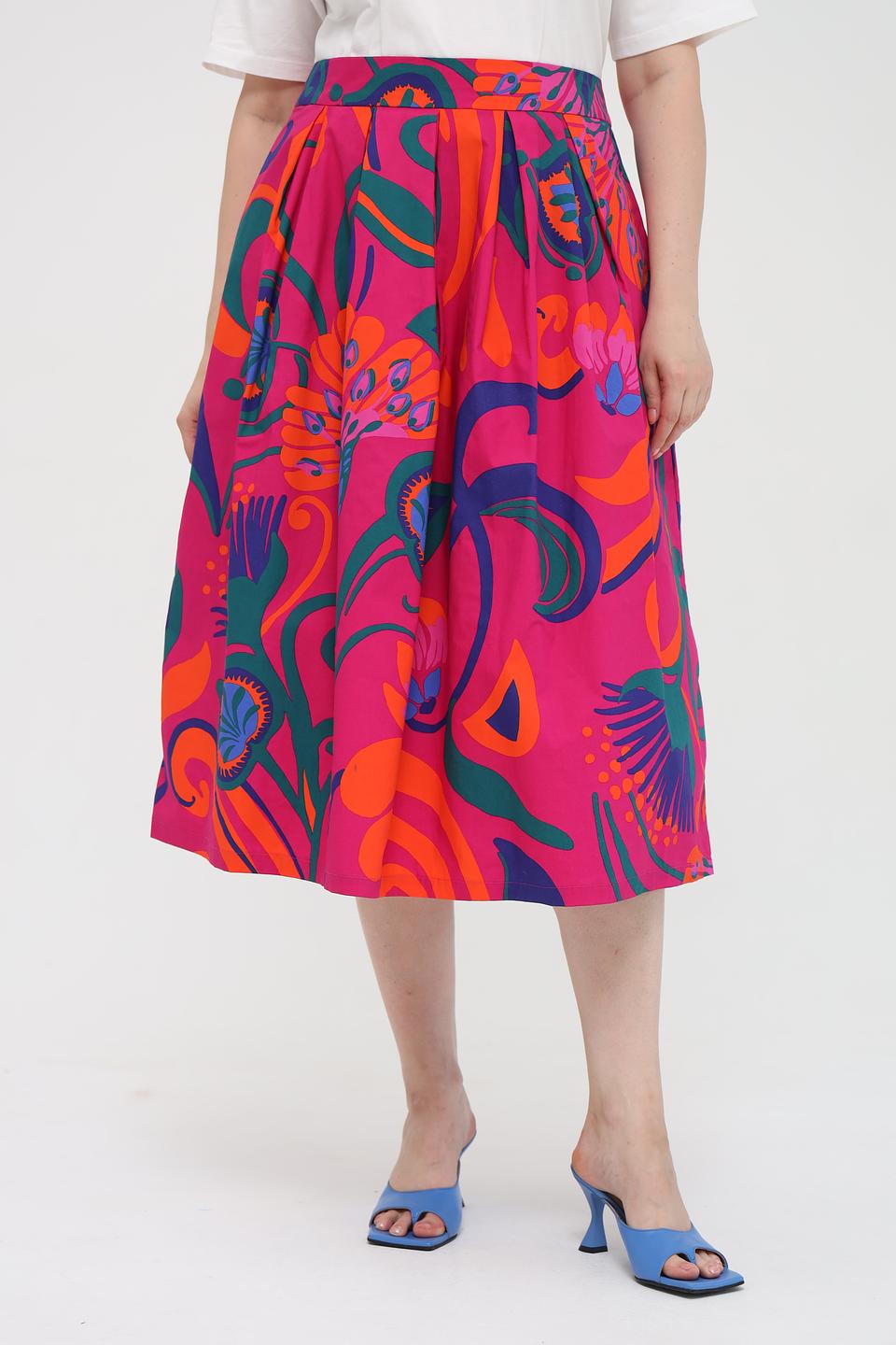 Юбка Oui с цветочным принтом